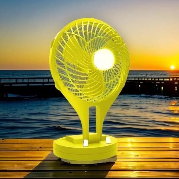 ECOSKY NEWTON 5 Star 55 mm 3 Blade Table Fan (Silent Operation | Yellow | Pack of 1)