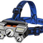Care 4 COB LED Headlamp Waterproof USB Head Light Portable Headlight Torch (Silver, 9 cm, Rechargeable)