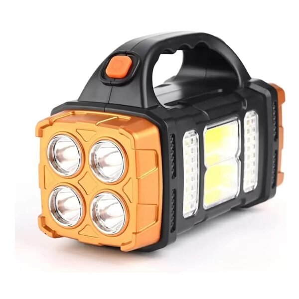 Care 4 Multifunctinal Solar Waterproof Flashlight with USB Charging,Twin Bulb LED & COB Torch